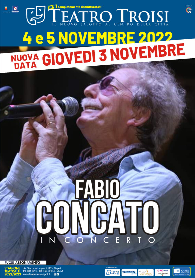 Fabio concato Teatro Troisi Napoli